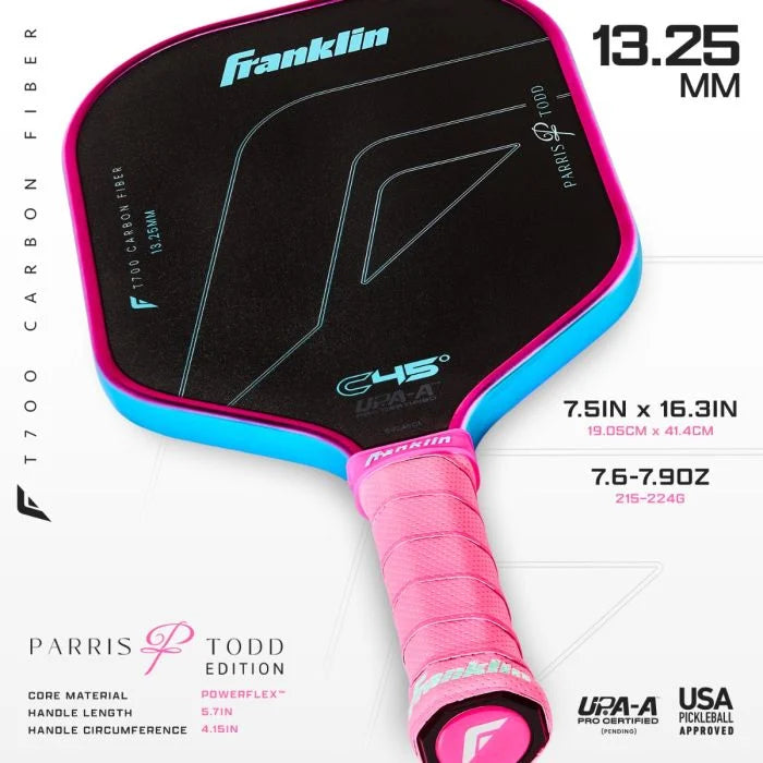 Franklin C45° Carbon Fiber Paddle Series Pickleball Paddle
