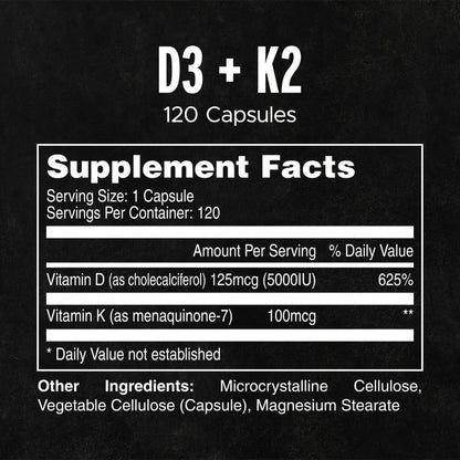 FitAid Supplement Bundle - Magnesium Glycinate, Methylated B-Complex, and D3+K2