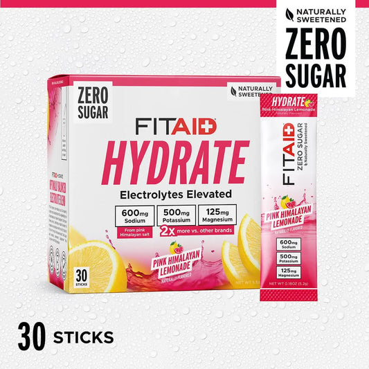 FitAid Hydrate - Pink Himalayan Lemonade