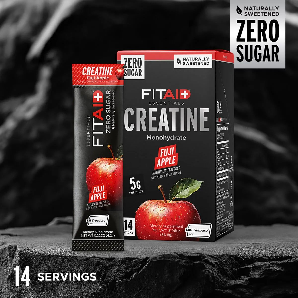 FitAid Creatine Powder Sticks - Fuji Apple