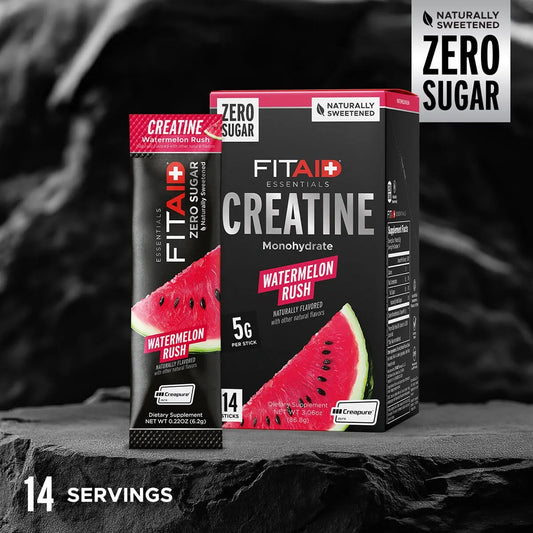 Creatine Powder Sticks - Watermelon RushFitAid