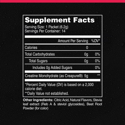 Creatine Powder Sticks - Watermelon RushFitAid
