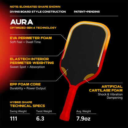 FRIDAY Aura Hybrid Pickleball Paddle