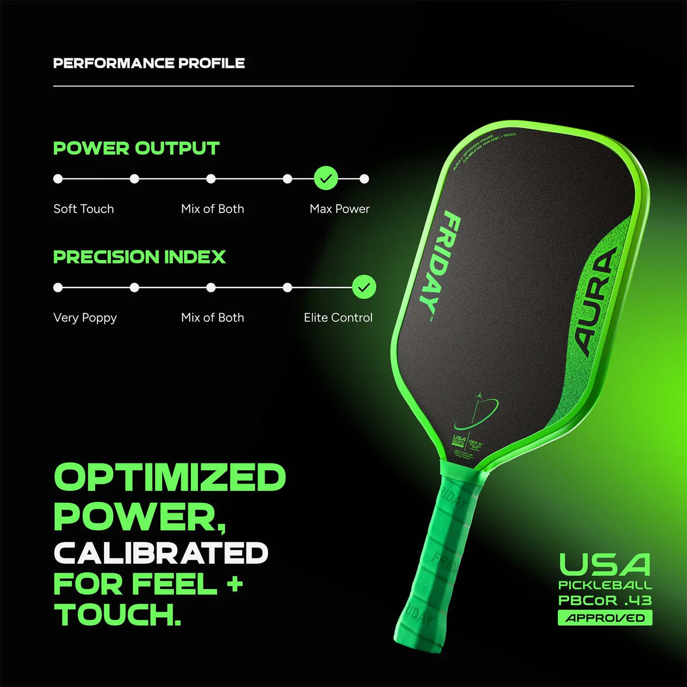 FRIDAY Aura Widebody Pickleball Paddle