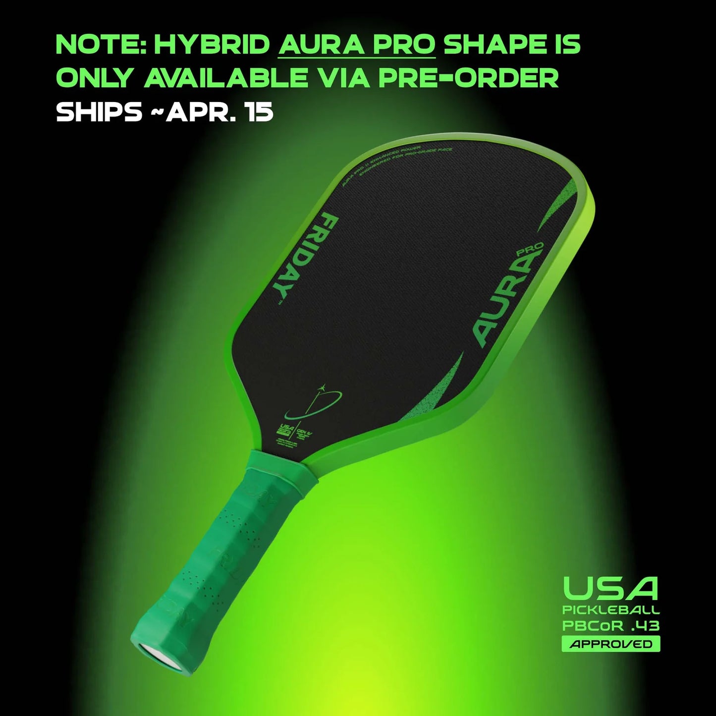 FRIDAY Aura Pro Pickleball Paddle