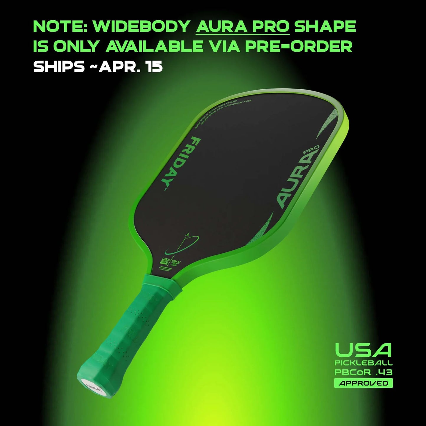 FRIDAY Aura Pro Pickleball Paddle